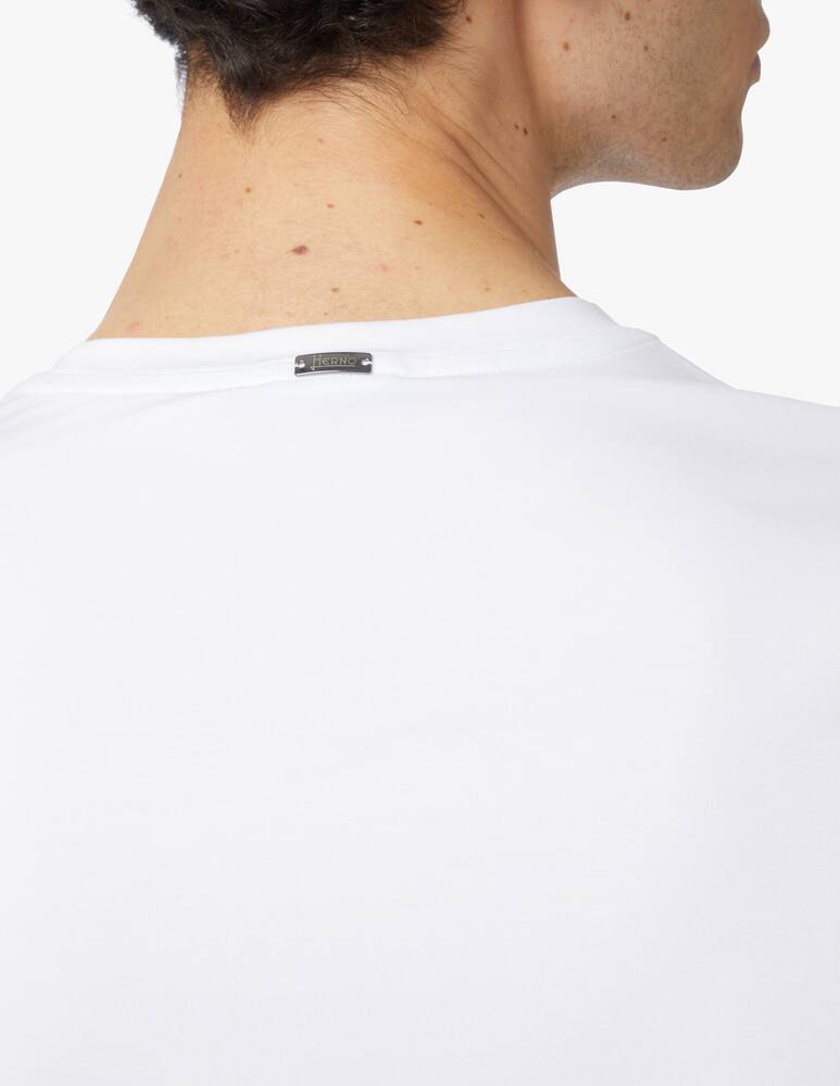 rinascente Herno Maglietta girocollo in cotone - bianco