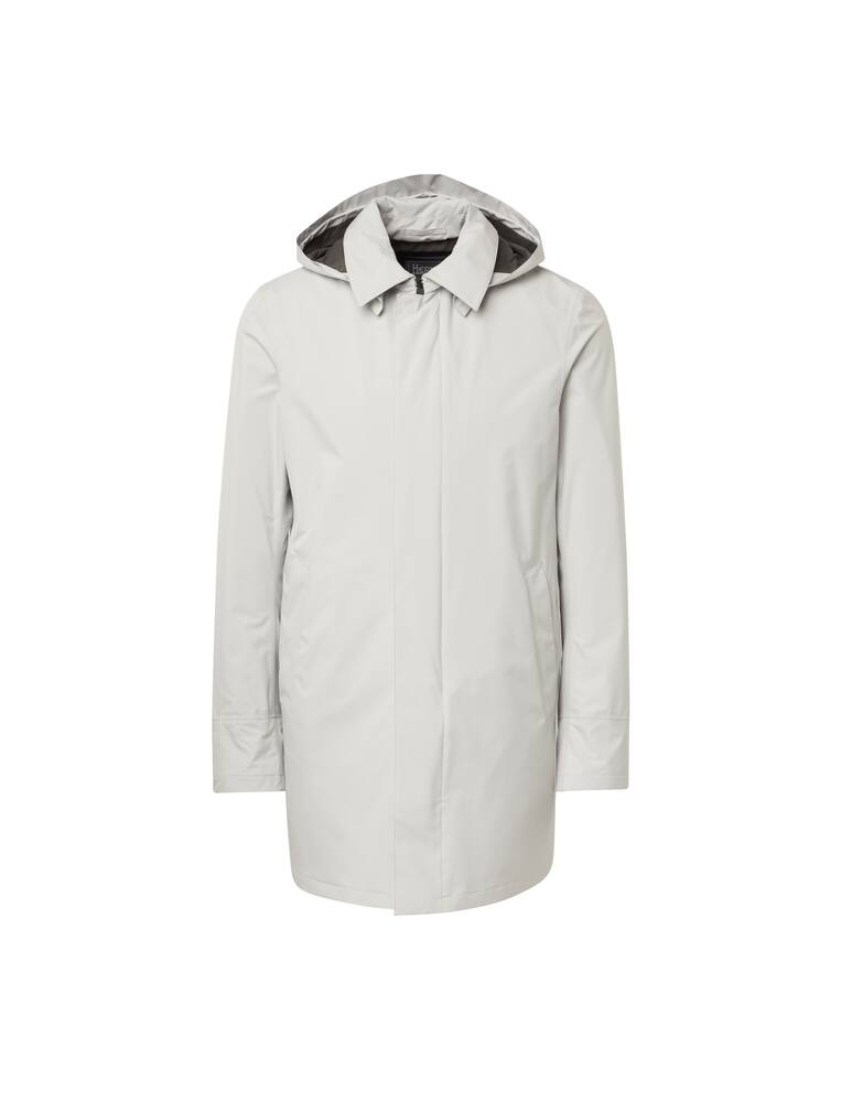 rinascente Herno Cappotto in nylon laminer con cappuccio - grigio
