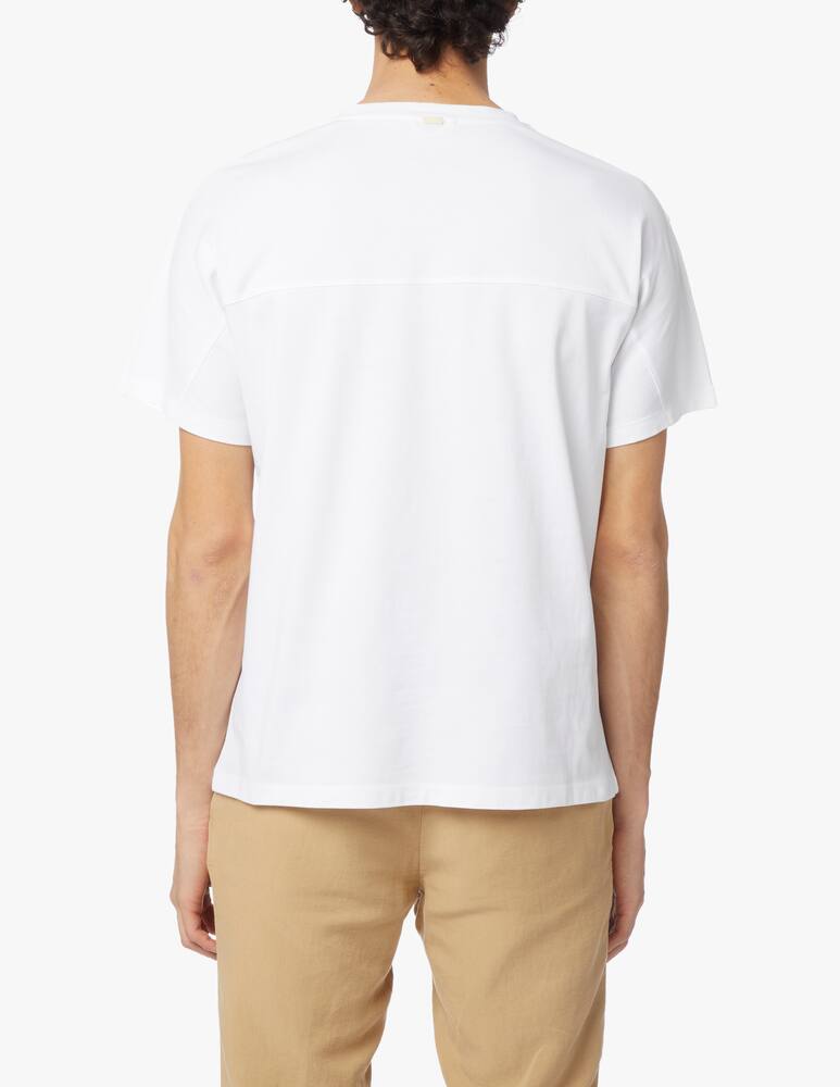 rinascente Herno Maglietta girocollo stampa globe - bianco