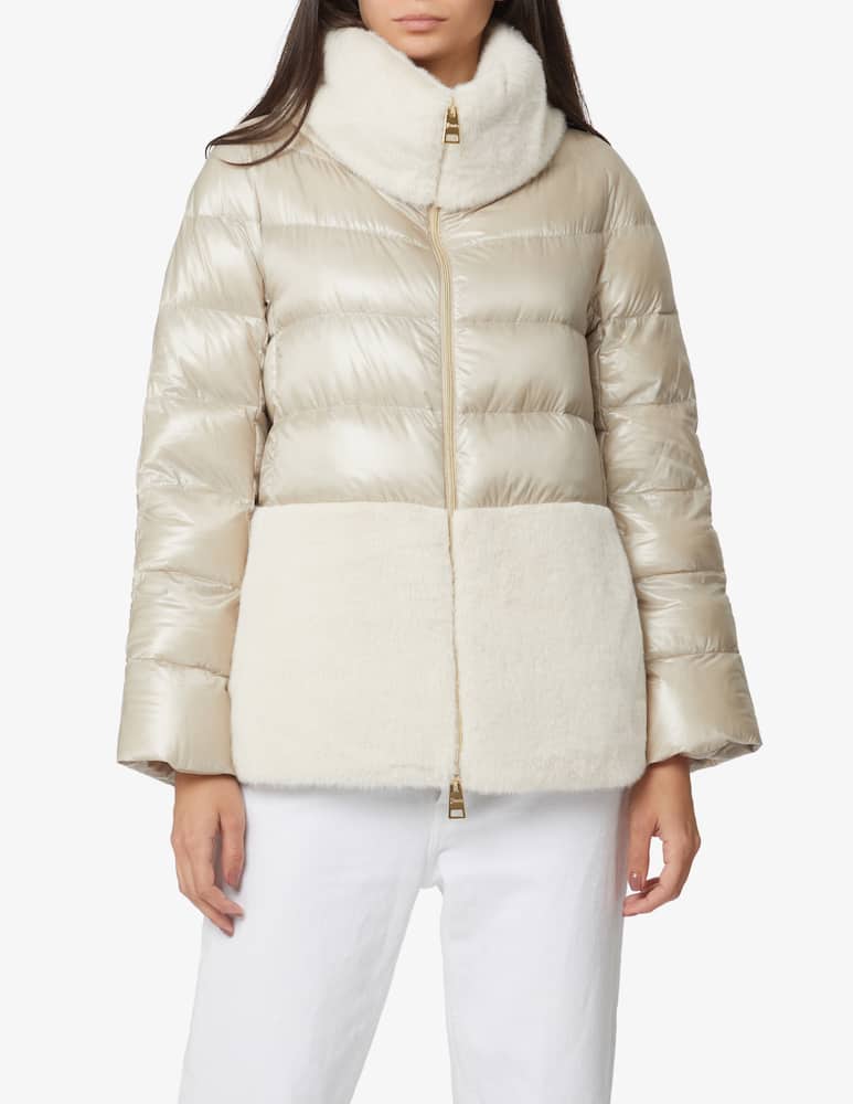 Herno Faux rabbit hood - White - picture 1 Herno Faux rabbit hood - White - picture 1