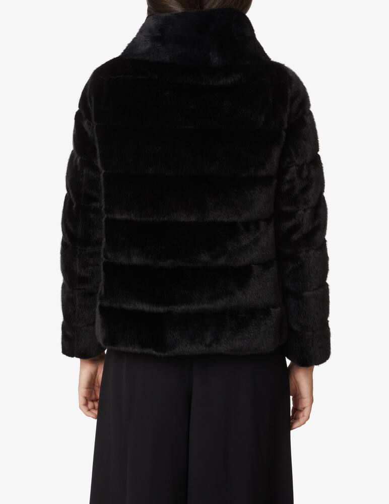 rinascente Herno Giacca corta in eco lapin con zip - Nero