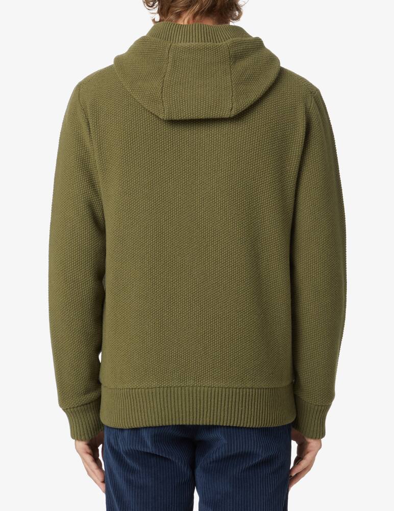 Herno Zipped nylon hoodie - Green - picture 3