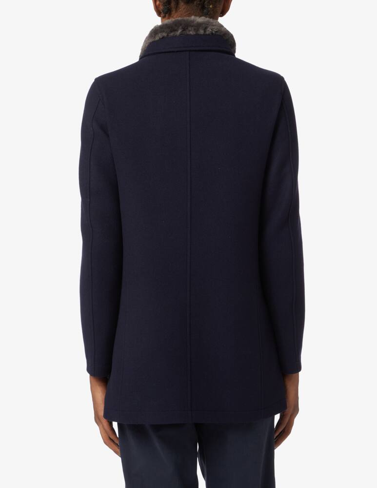 Herno Coat with fur neck - Blue - picture 2 Herno Coat with fur neck - Blue - picture 2