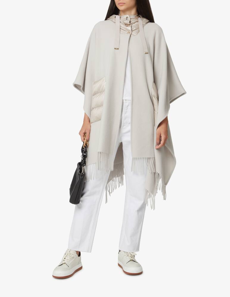 rinascente Herno Cappa in lana con cappuccio NY - Bianco