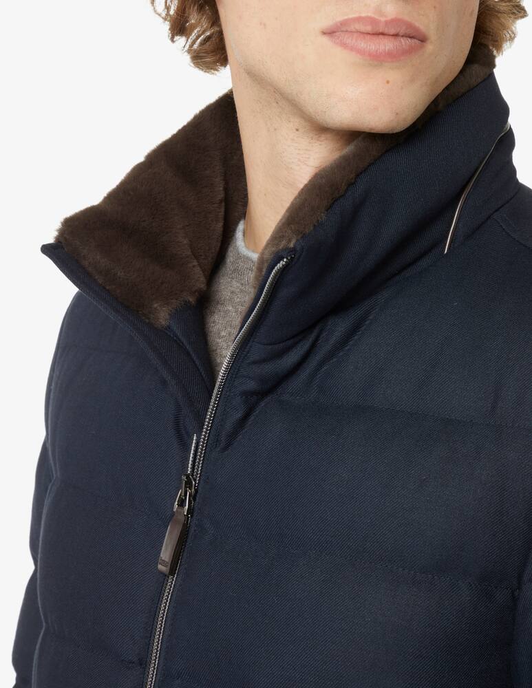 rinascente Herno Giacca bomber in misto lana - Blu