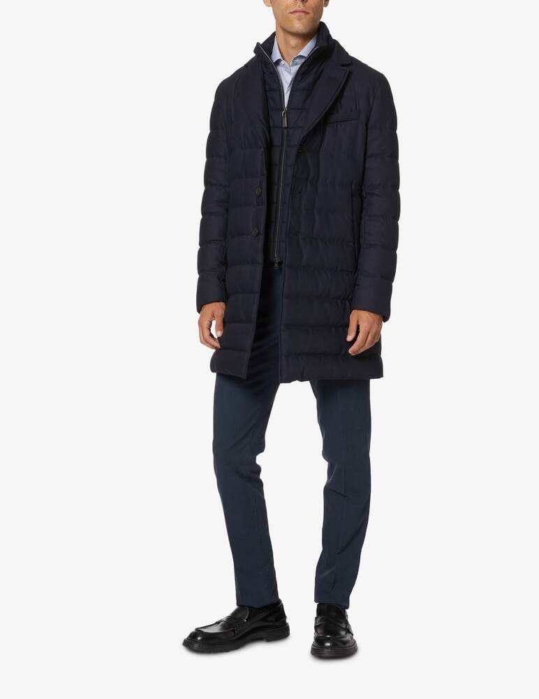 rinascente Herno Cappotto imbottito in misto lana - Blu