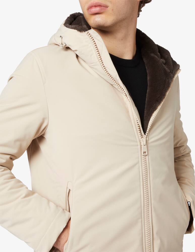 rinascente Herno Parka keystone interno ecopelle