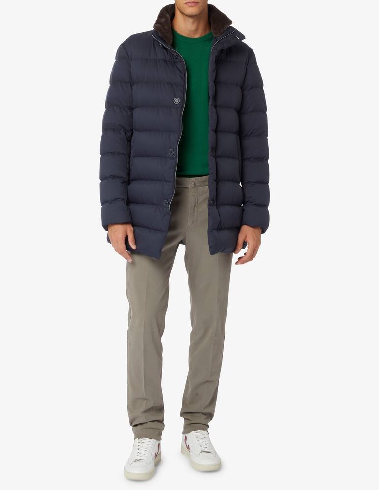 rinascente Herno Eco-fur neck caban jacket