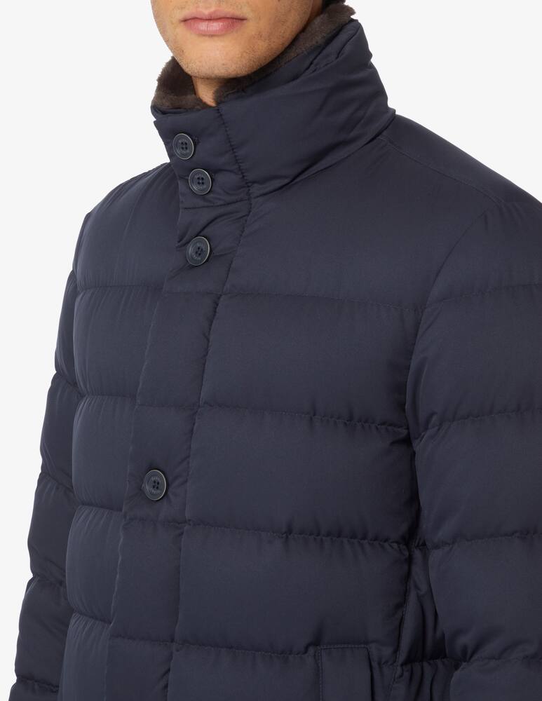 rinascente Herno Eco-fur neck caban jacket