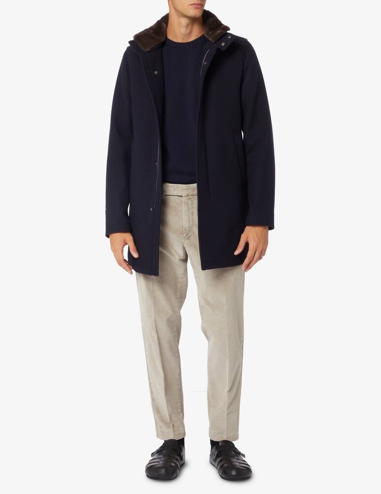 rinascente Herno Cappotto collo ecopelle