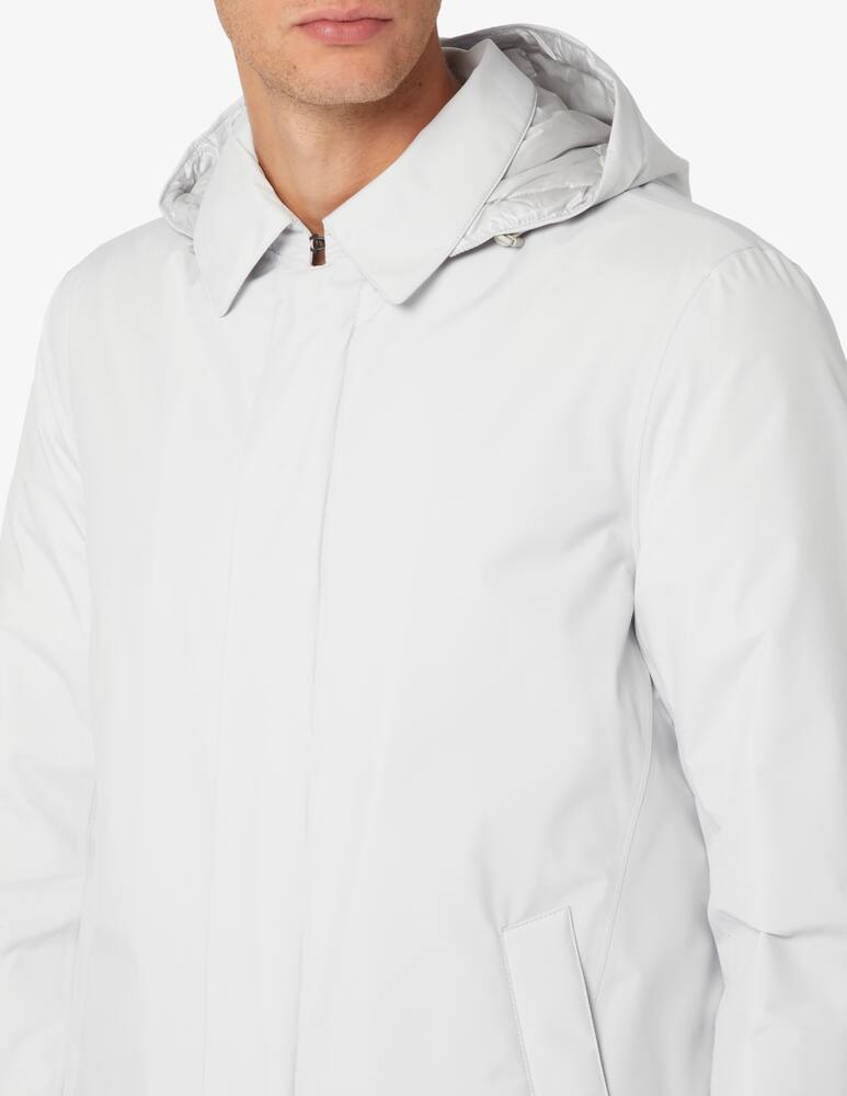 rinascente Herno Laminar removable hood waterproof coat