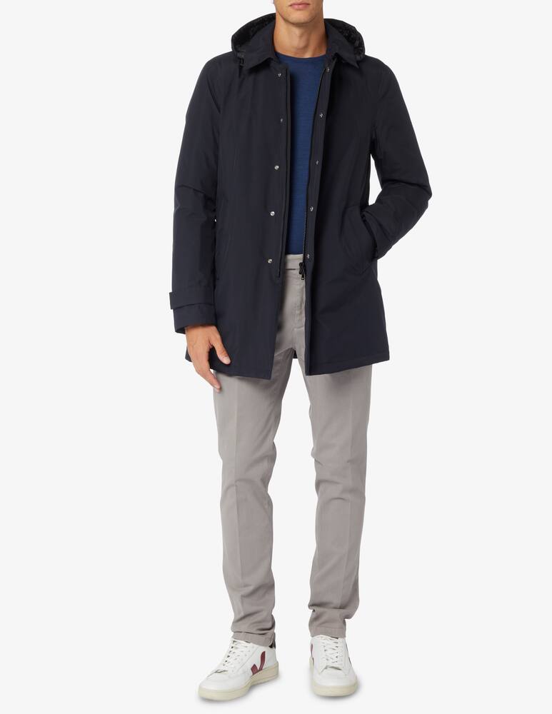 rinascente Herno Laminar removable hood waterproof coat