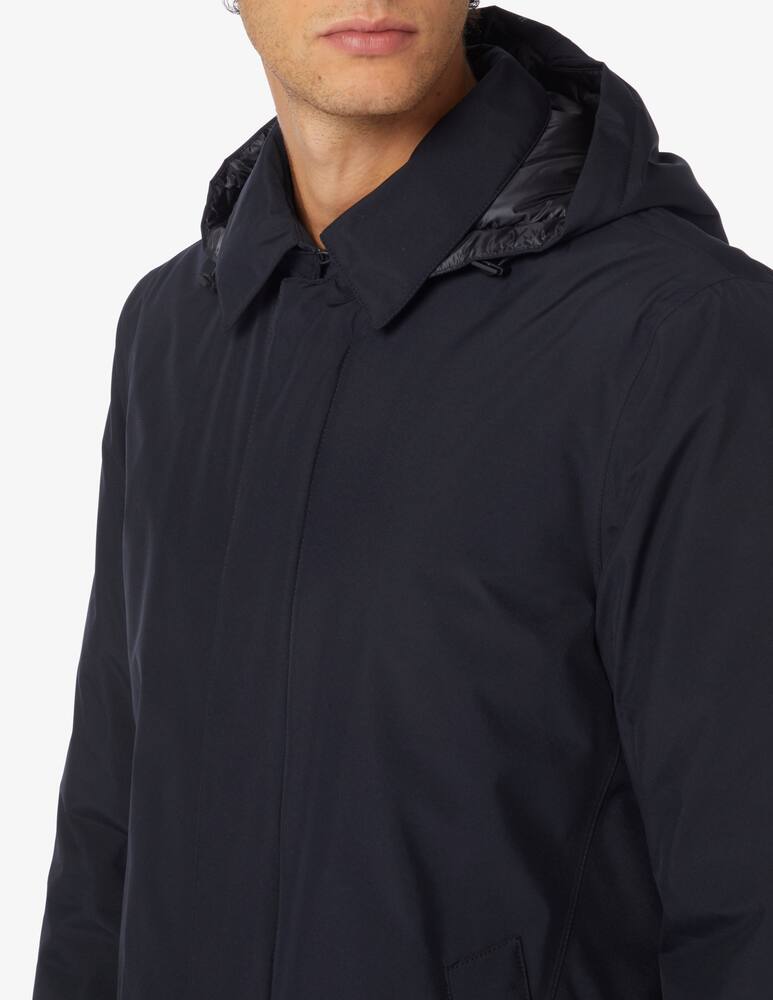 rinascente Herno Laminar removable hood waterproof coat