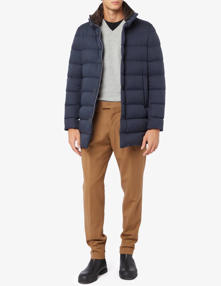 rinascente Herno Eco-fur neck caban jacket