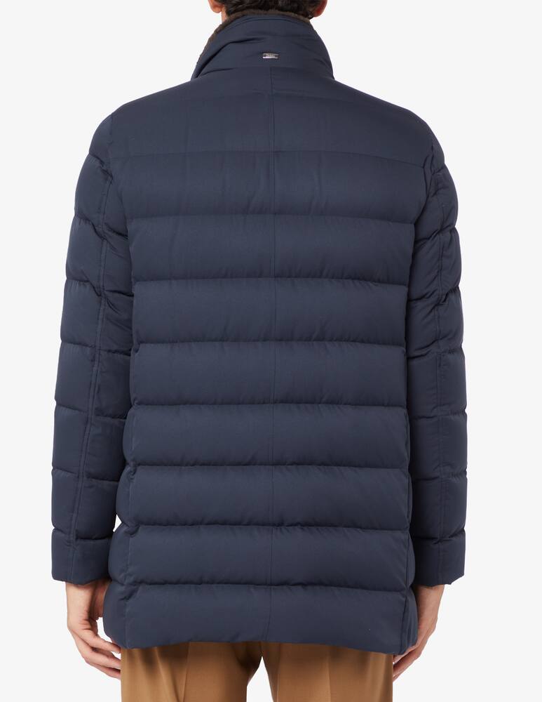 rinascente Herno Eco-fur neck caban jacket