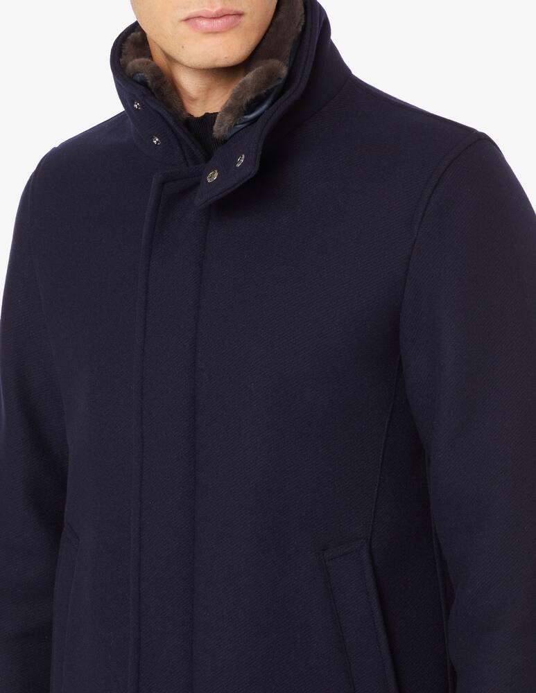 rinascente Herno Cappotto collo ecopelle