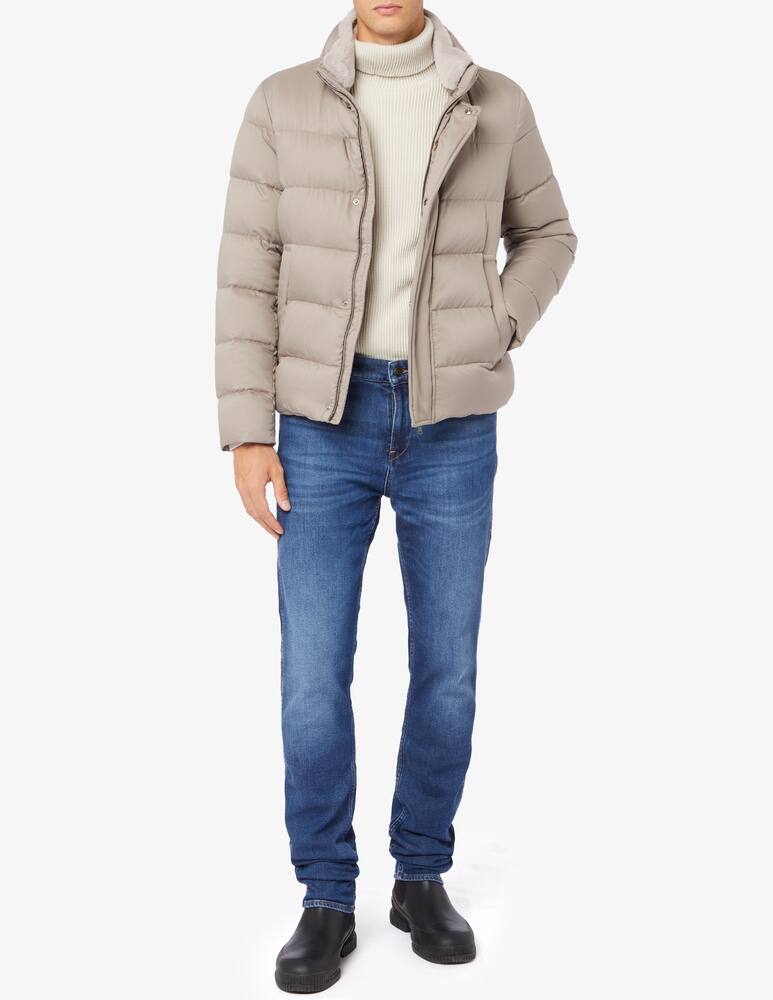 rinascente Herno Eco leather bomber jacket