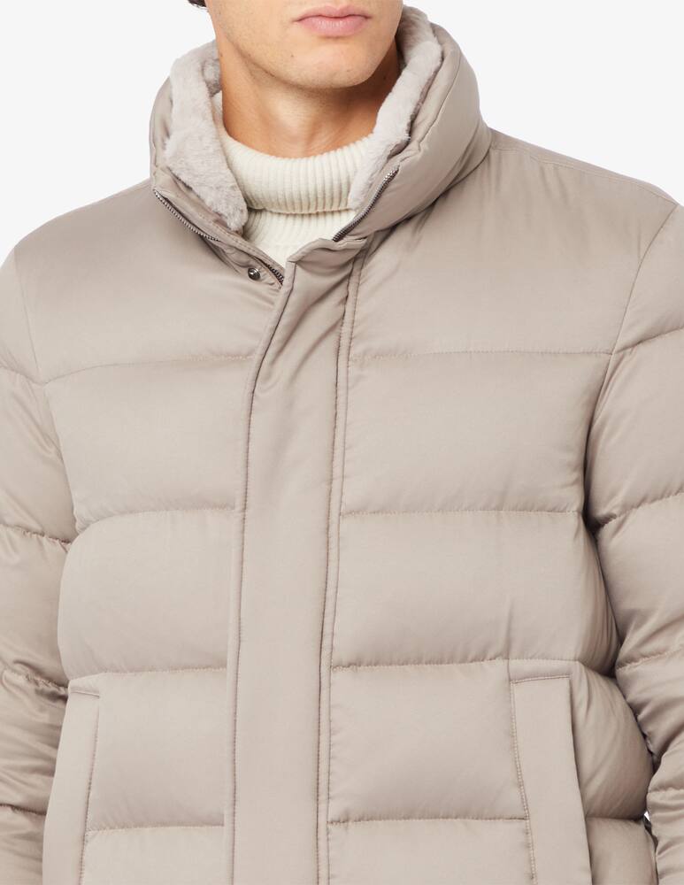 rinascente Herno Eco leather bomber jacket