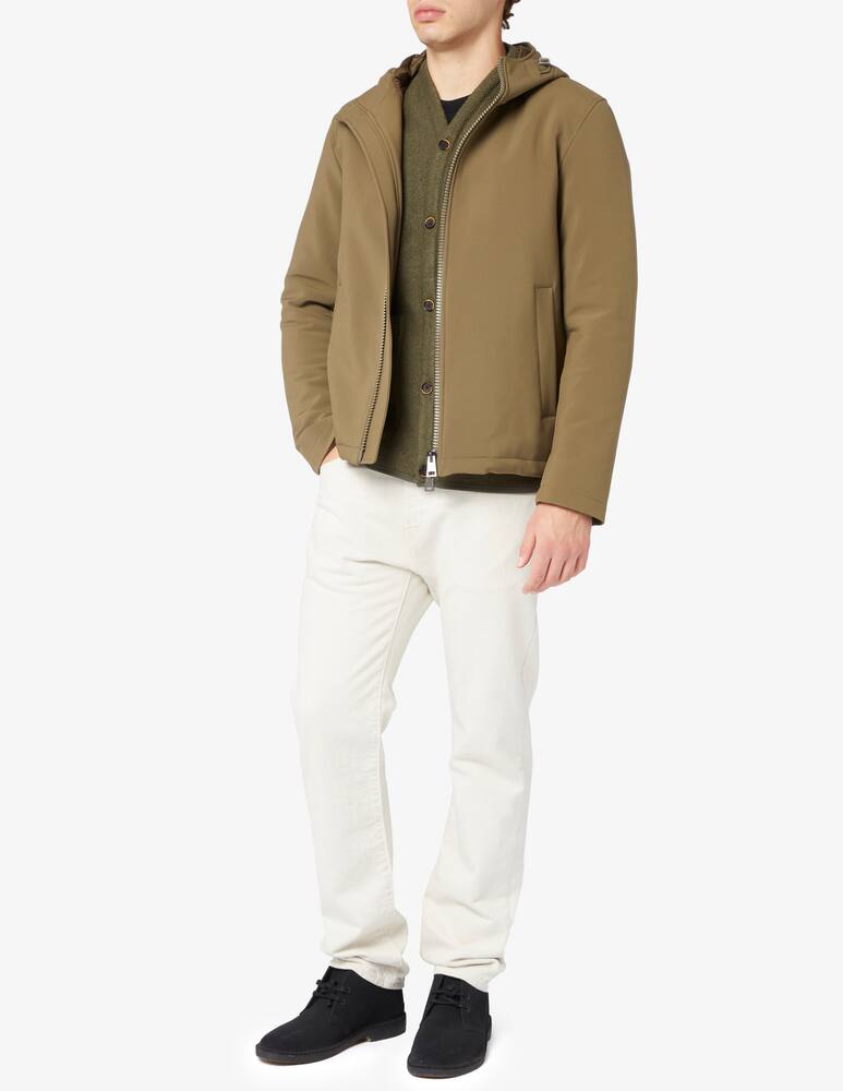 rinascente Herno Hooded neoprene bomber jacket