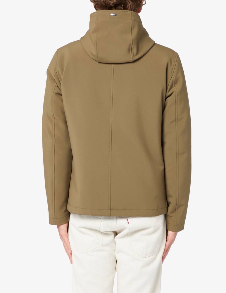 rinascente Herno Hooded neoprene bomber jacket