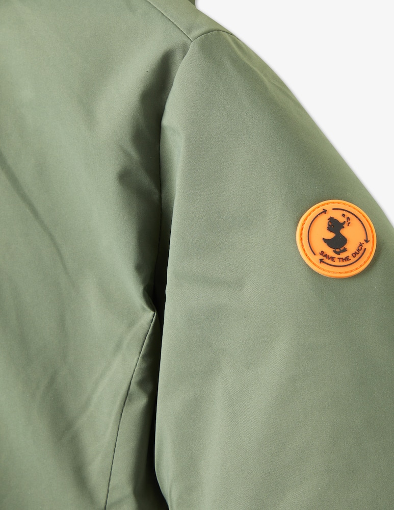 rinascente Save The Duck Giacca piumino reversibile con cappuccio matt 15 - Oliva