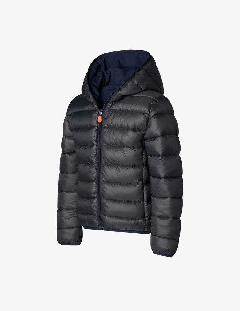 rinascente Save The Duck Matt 15 reversible  hooded down jacket - Blue