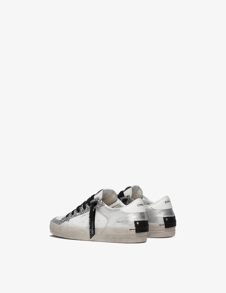 Crime London Sk8 Deluxe Silver Glam Sneakers - picture 3 Crime London Sk8 Deluxe Silver Glam Sneakers - picture 3