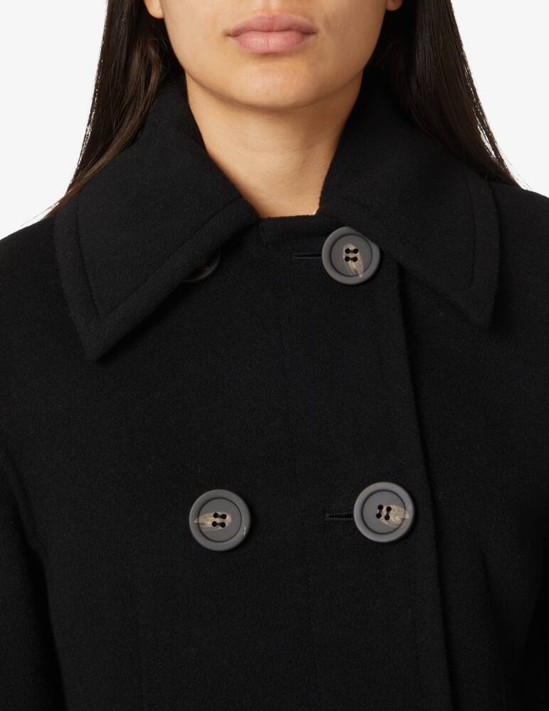 rinascente Sportmax Cappotto corto Sarong - Nero