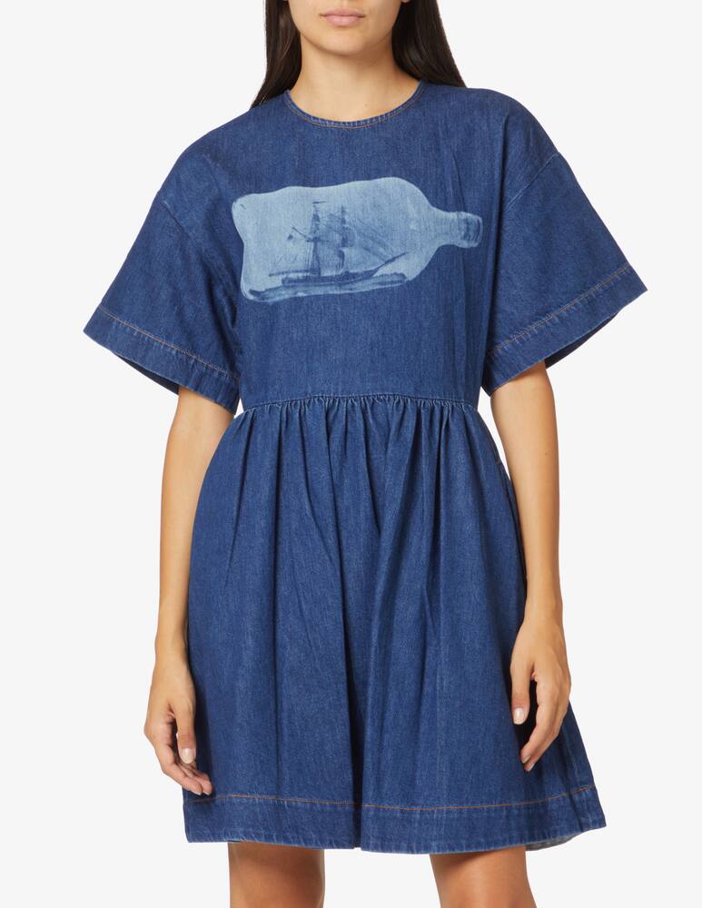 Sportmax Fanello cotton dress - Blue - picture 2