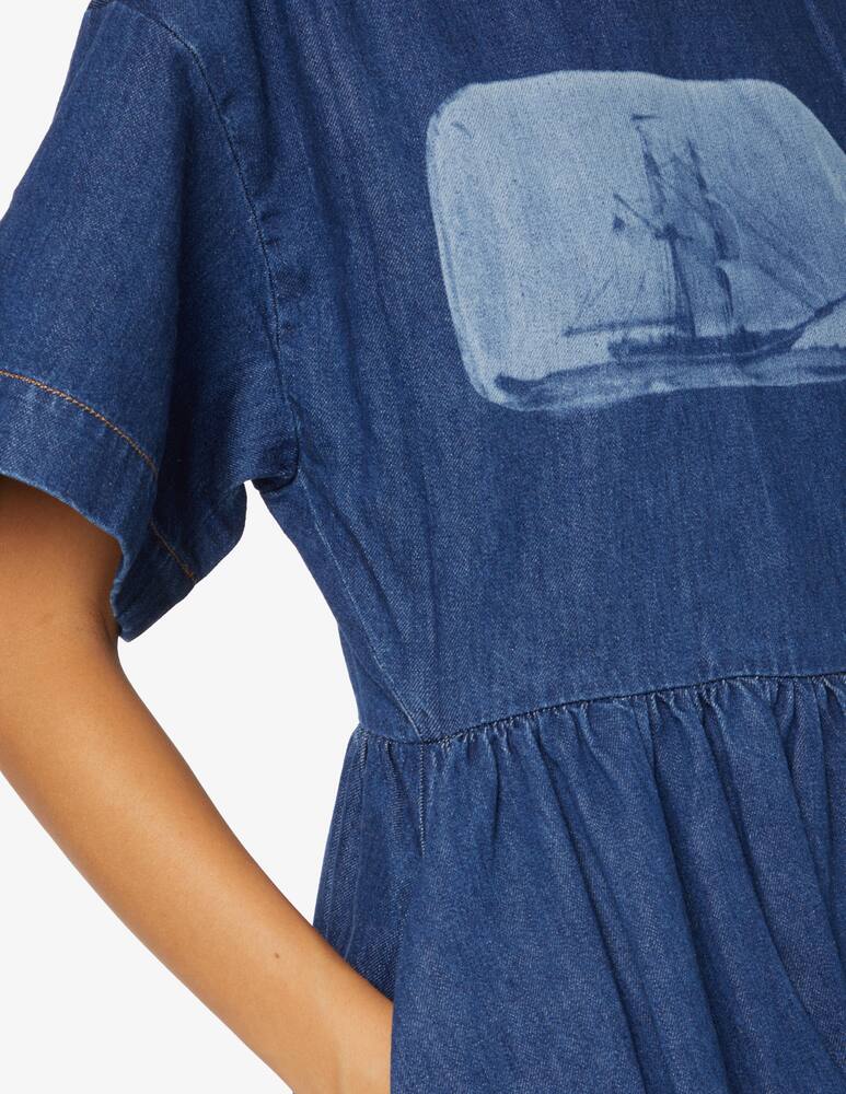 rinascente Sportmax Fanello cotton dress - Blue