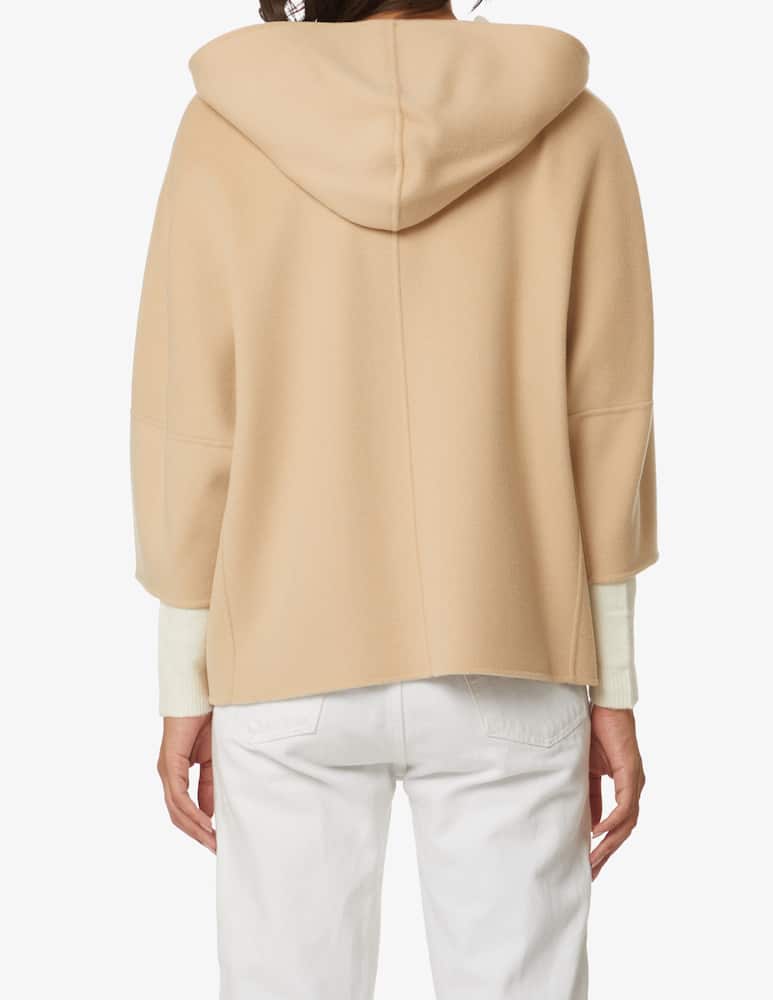 rinascente Weekend Max Mara Grana double-breasted jacket with hoodie - Beige