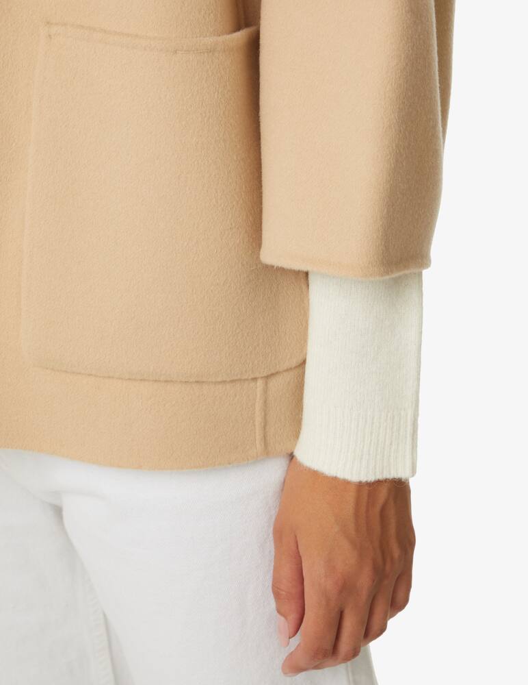 rinascente Weekend Max Mara Grana double-breasted jacket with hoodie - Beige