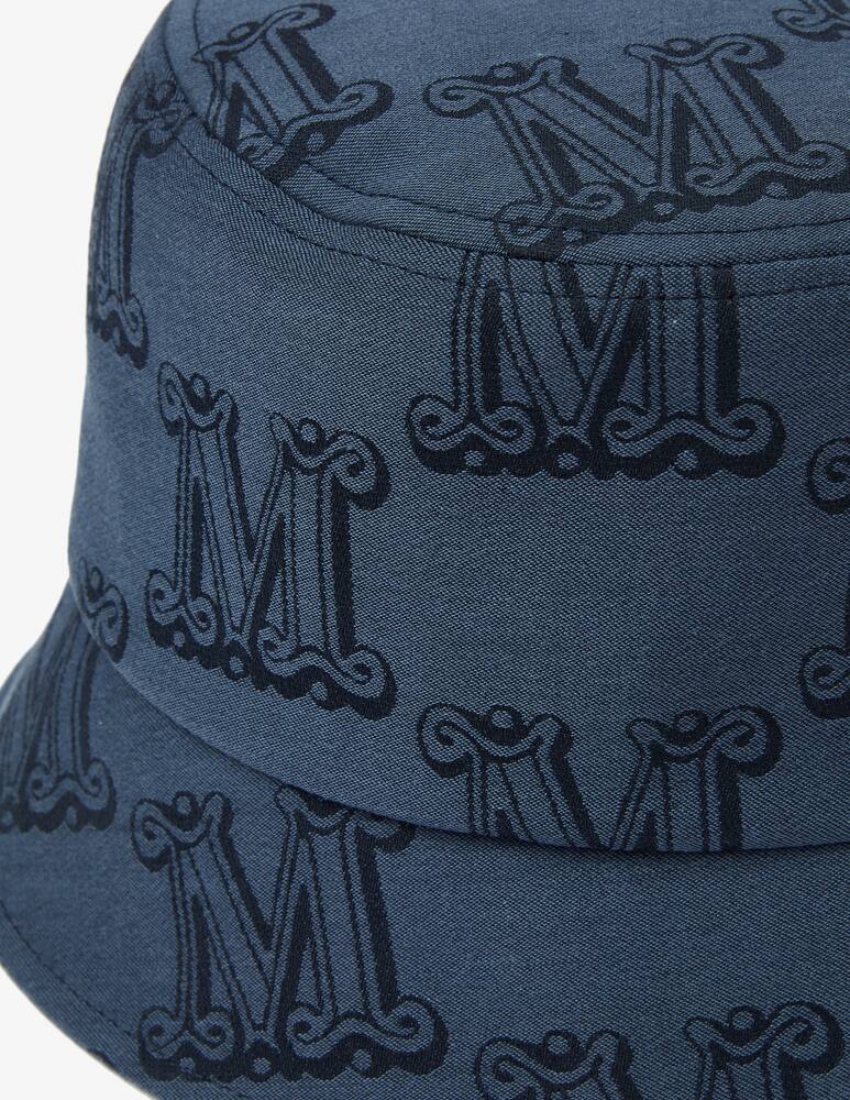 rinascente Max Mara Cappello bucket con stampa logata - Blu