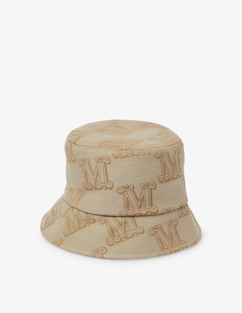 rinascente Max Mara Cappello bucket con stampa logata - Bianco