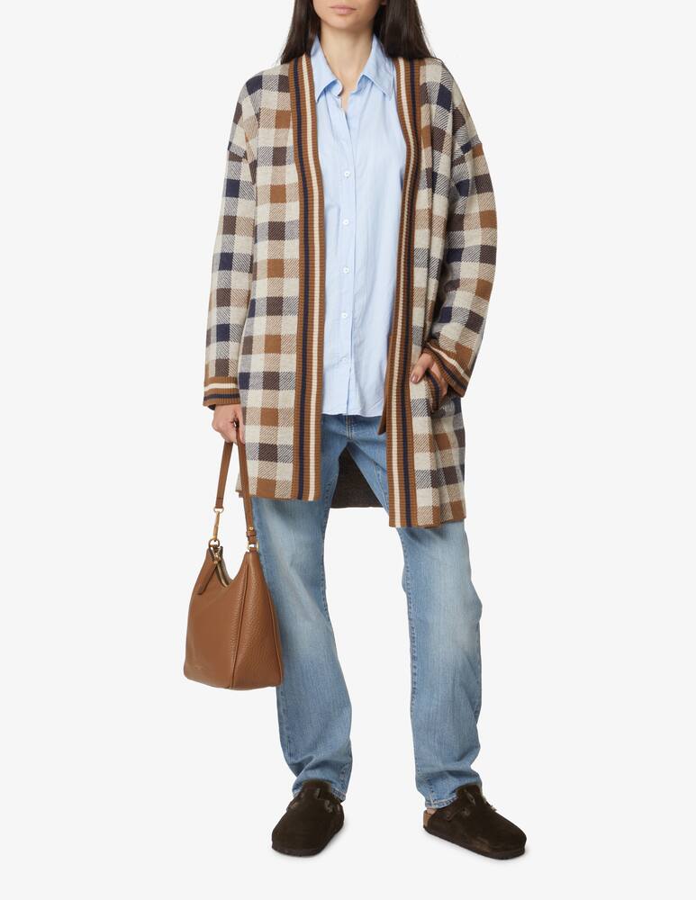 rinascente Weekend Max Mara Lavagna maxi check cardigan - Multicolor