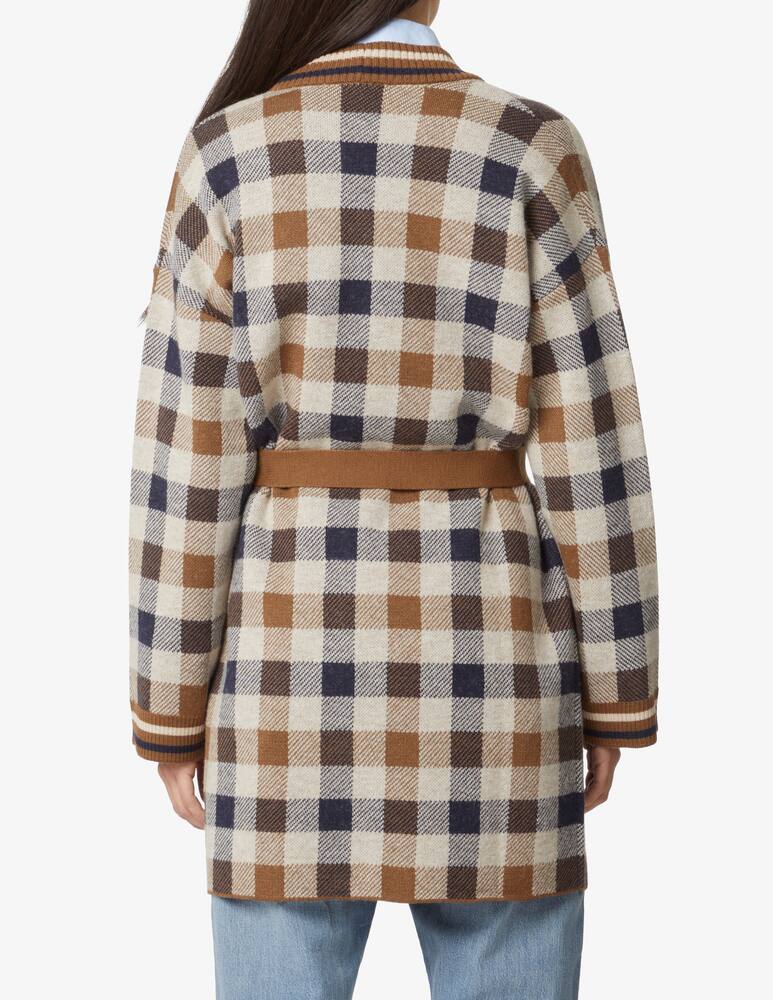 rinascente Weekend Max Mara Lavagna maxi check cardigan - Multicolor