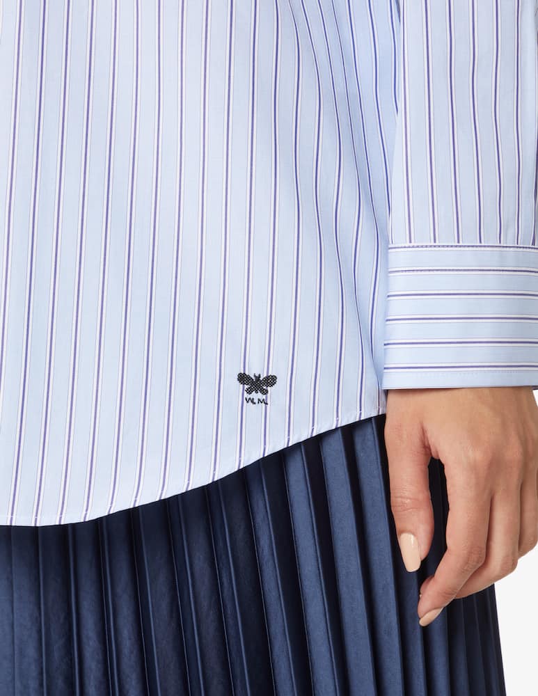 Weekend Max Mara Mister cotton shirt - Light blue - picture 4 Weekend Max Mara Mister cotton shirt - Light blue - picture 4