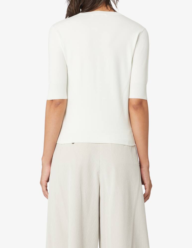 rinascente MM Maglione girocollo manica 3/4 Ortisei - Bianco Max Mara