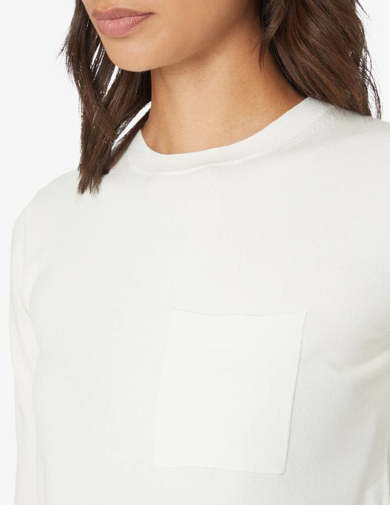 rinascente MM Maglione girocollo manica 3/4 Ortisei - Bianco Max Mara