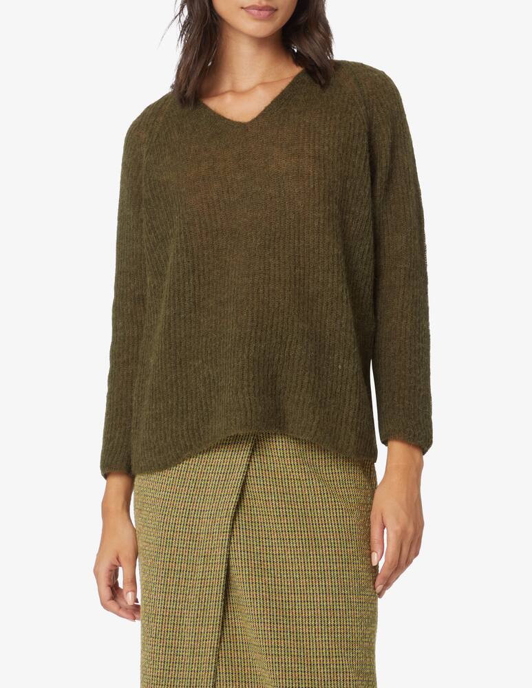 MM by MaxMara Maglione scollo v Tequila - Oliva Max Mara - immagine 1 MM by MaxMara Maglione scollo v Tequila - Oliva Max Mara - immagine 1