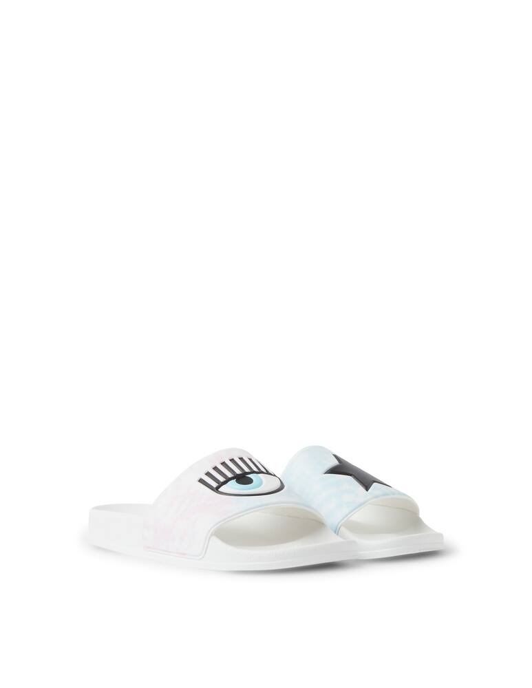 rinascente Chiara Ferragni Flat sandals eye and star - white