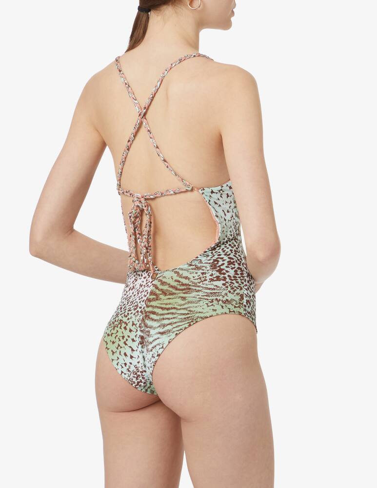 Amorissimo Venus one piece swimsuite with laces - green - picture 3 Amorissimo Venus one piece swimsuite with laces - green - picture 3