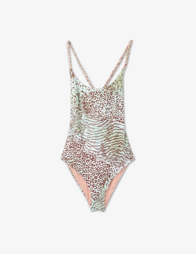Amorissimo Venus one piece swimsuite with laces - green - picture 1 Amorissimo Venus one piece swimsuite with laces - green - picture 1