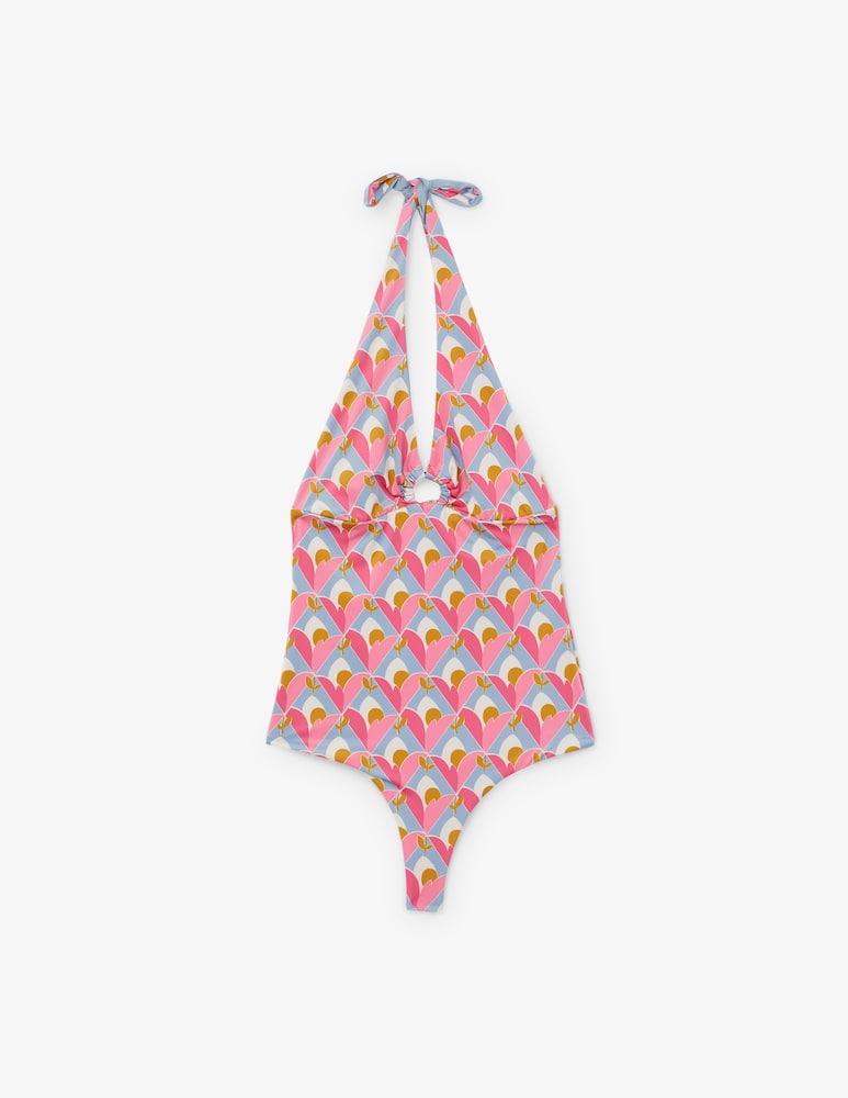 Amorissimo Electra one piece swimsuite with ring - pink - picture 1 Amorissimo Electra one piece swimsuite with ring - pink - picture 1