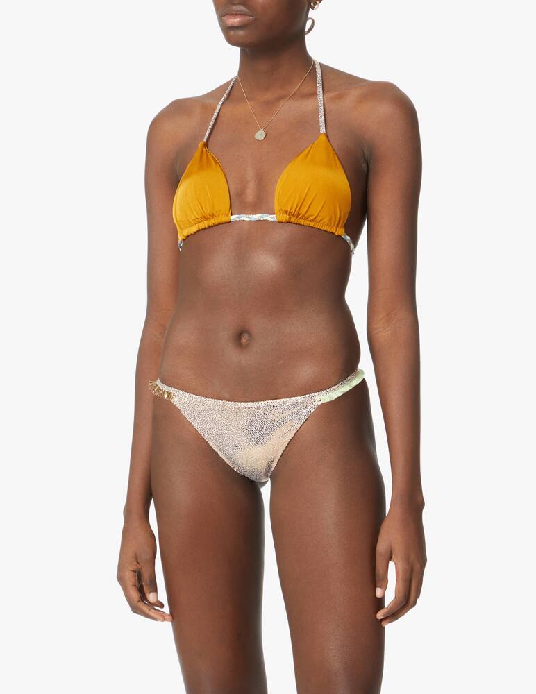 rinascente Amorissimo Set bikini con triangolo Bahia - oro