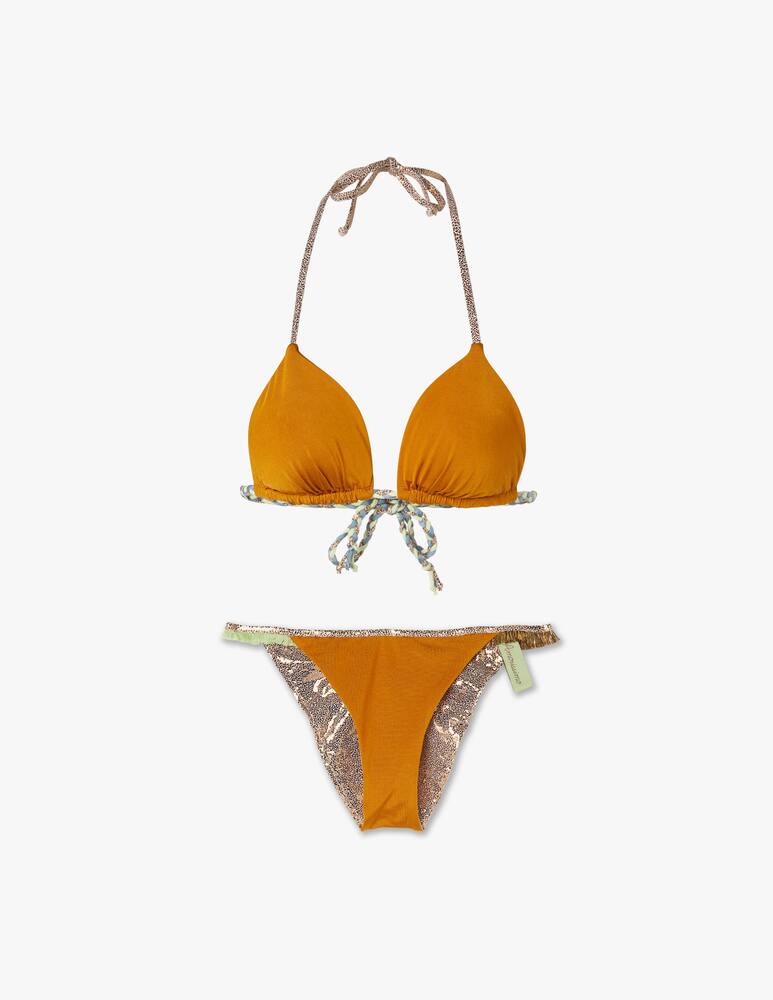 rinascente Amorissimo Set bikini con triangolo Bahia - oro