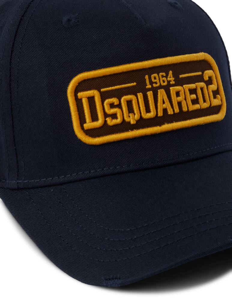 rinascente Dsquared2 Cappello da baseball patch con logo - blu