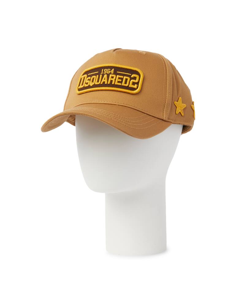 rinascente Dsquared2 Cappello da baseball patch con logo - marrone
