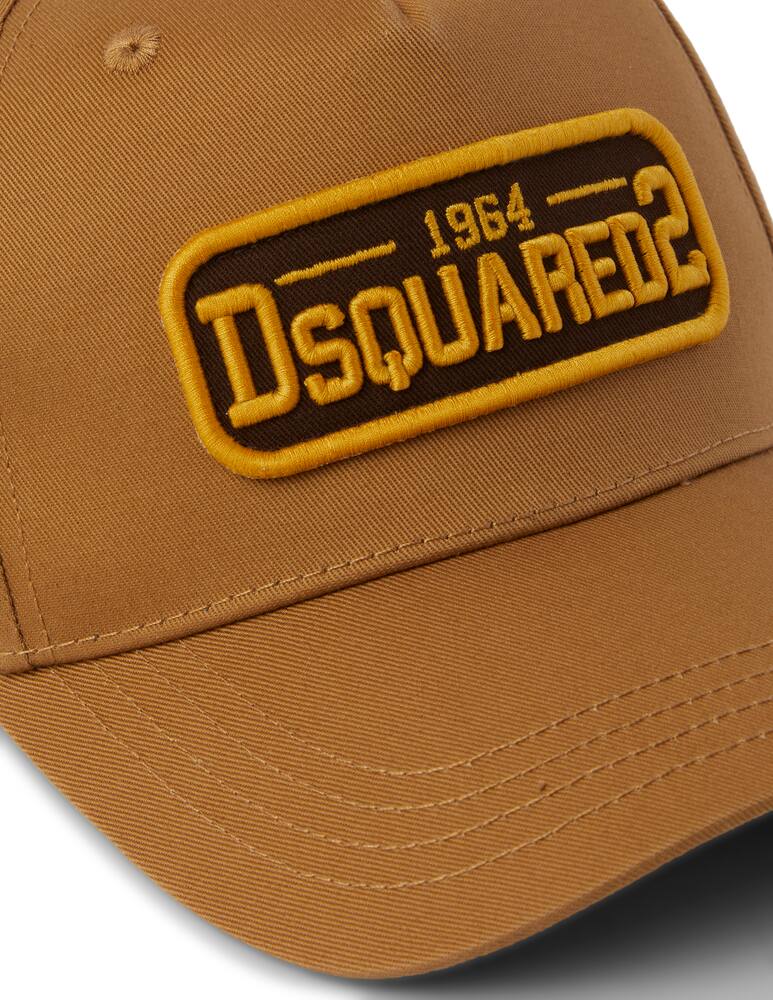rinascente Dsquared2 Cappello da baseball patch con logo - marrone
