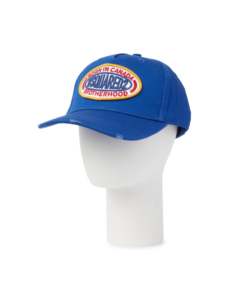 rinascente Dsquared2 Basebal cap oval patch logo - blue